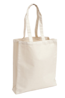 Natural Gussetted 8oz Cotton Canvas Shopper Bag