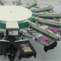 Screen printing (coloured garments)